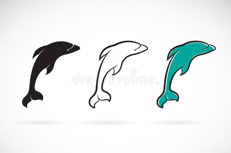 Vector van dolfijnontwerp op een witte achtergrond, Overzees dier Vissenpictogram Gemakkelijke editable gelaagde vectorillustrati royalty-vrije illustratie Vector van dolfijnontwerp op een witte achtergrond, Overzees dier Vissenpictogram Gemakkelijke editable gelaagde vectorillustrati royalty-vrije illustratie