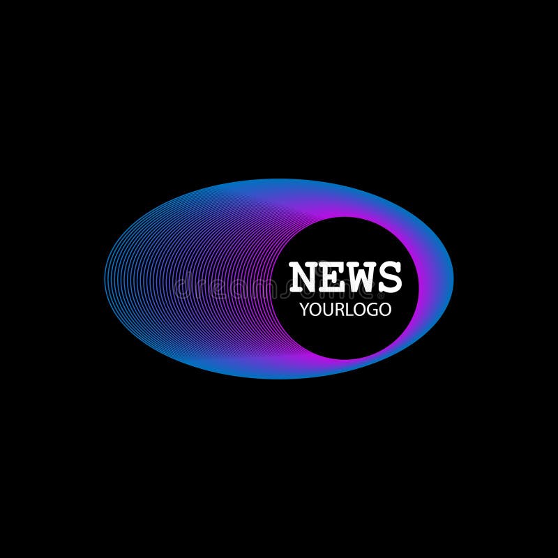 Vector van het symbool van het embleemnieuws vector illustratie Vector van het symbool van het embleemnieuws vector illustratie