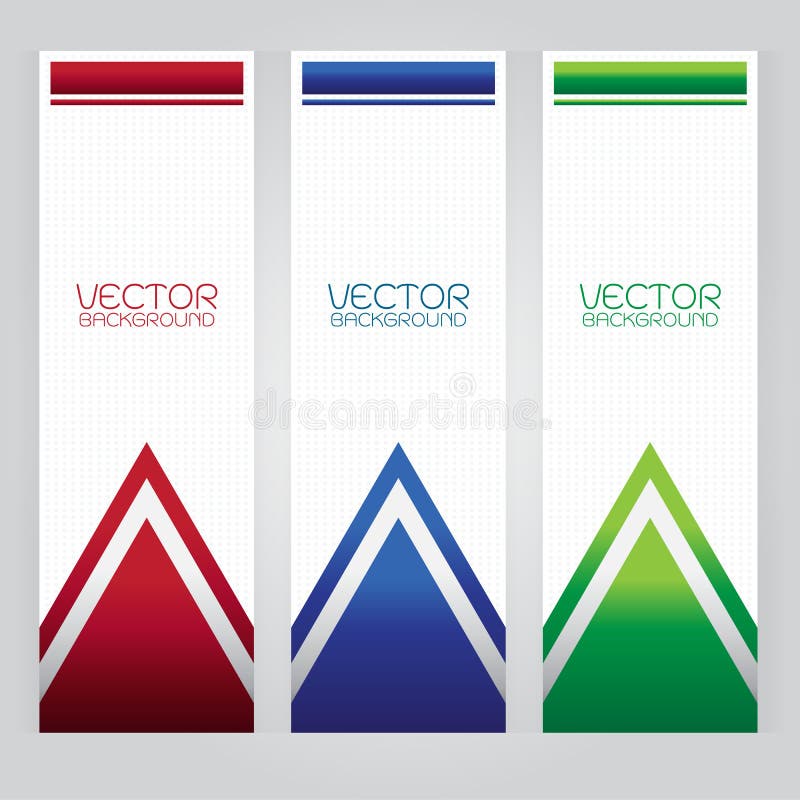 Vector vastgestelde achtergrond Abstracte driehoeks rode blauwgroene knoop op grijze achtergrond stock illustratie Vector vastgestelde achtergrond Abstracte driehoeks rode blauwgroene knoop op grijze achtergrond stock illustratie