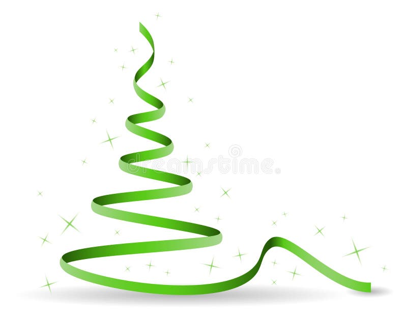 Vector verde abstracto del árbol de navidad stock de ilustración Vector verde abstracto del árbol de navidad stock de ilustración