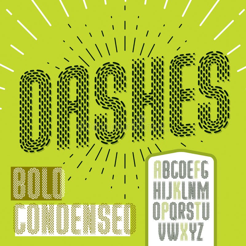 Vector verdichtete Groß-/Kleinschreibung, moderne Buchstabenfolge Rounded fett Retro-Schriftart, Schrift kann als Logo-Design-Ele vektor abbildung