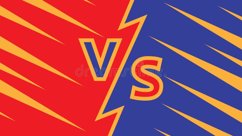 Vs Fighting a Comic Background. Mega Idea for Comics, in Retro Style Stock  Vector - Illustration of advertising, compare: 146580199