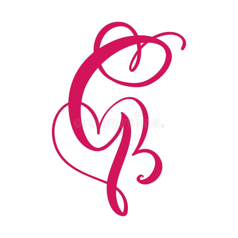Download Vector Vintage Floral Monogram Letter G. Calligraphy ...
