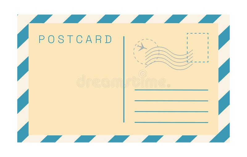Postcard empty stamp frame vector. Square border postage mark frame.  3284210 Vector Art at Vecteezy