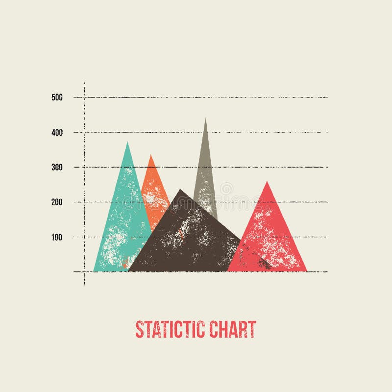 Vector vlakke de statistiekengrafiek en grafiek van ontwerpinfographics vector illustratie Vector vlakke de statistiekengrafiek en grafiek van ontwerpinfographics vector illustratie