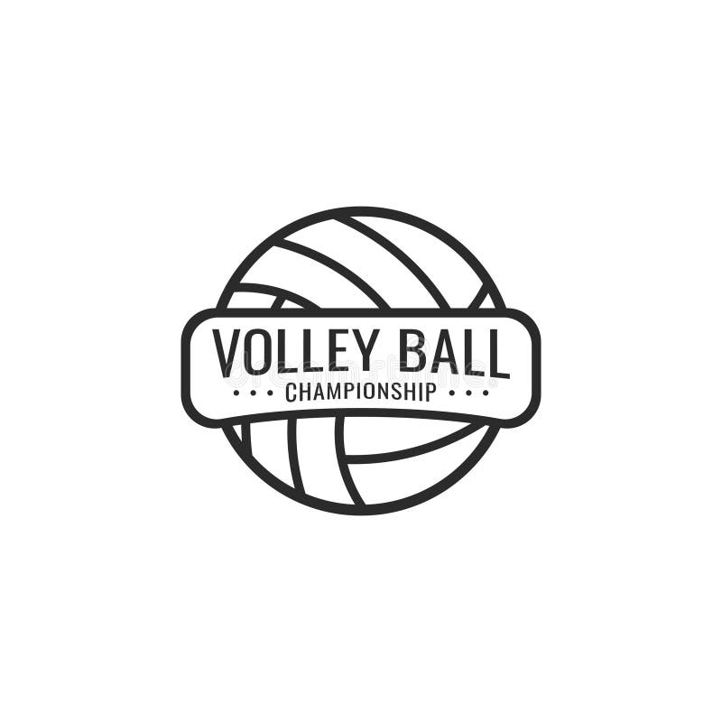 Vector Volleyball Logo Template Stock Vector Illustration of logo