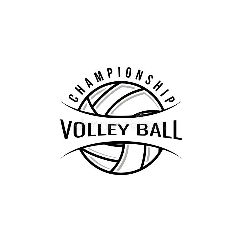 Vector Volleyball Logo Template Stock Vector - Illustration of symbol ...