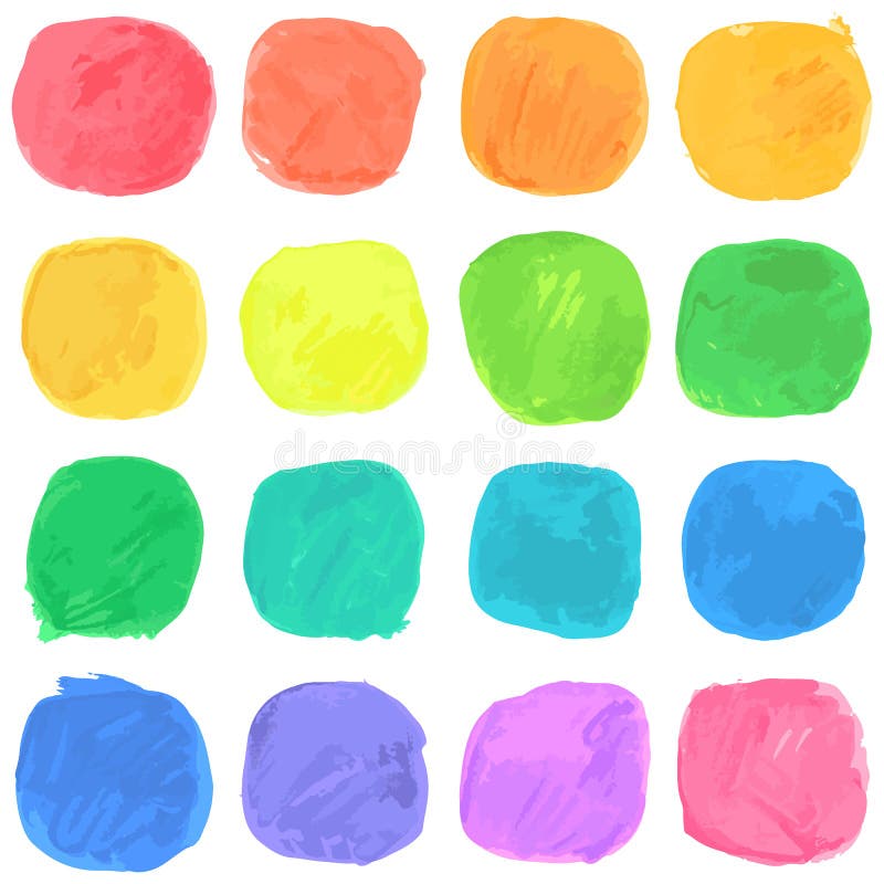 Vector Watercolor Blobs Pattern