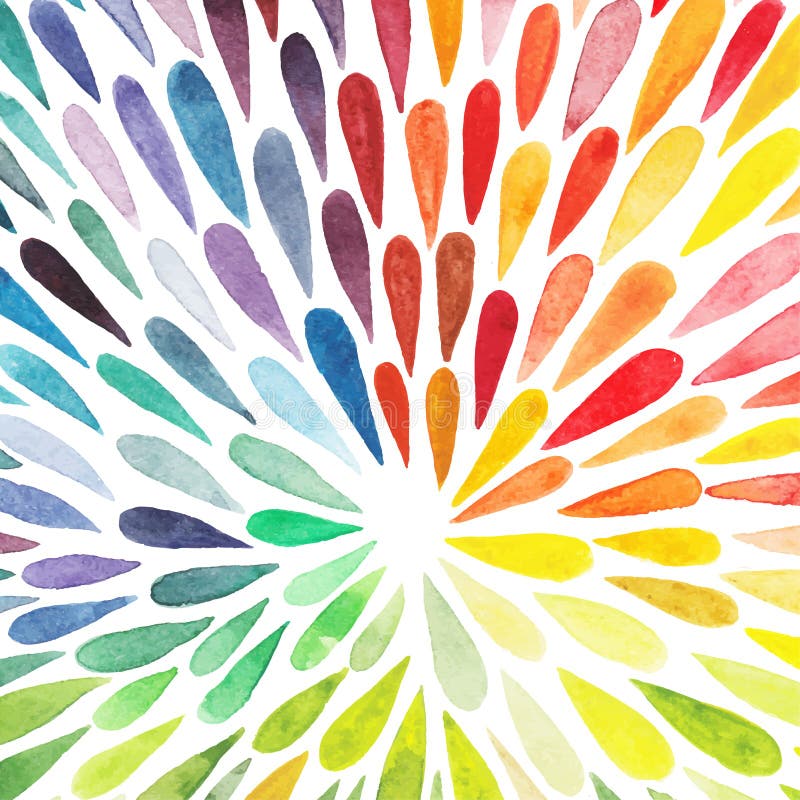 Vector watercolor colorful abstract background. Collection of pa vector illustration