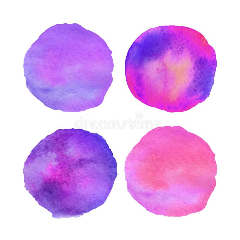 Colorful Painted Watercolor Backgrounds Vector Stock Illustrations ...