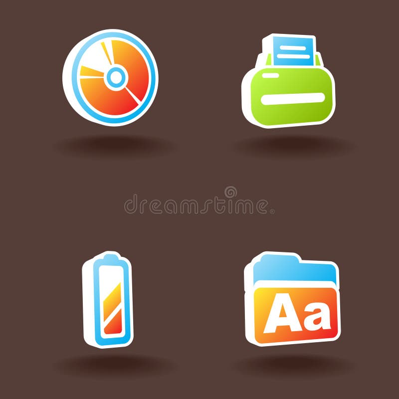 Vector web icons. Set 7