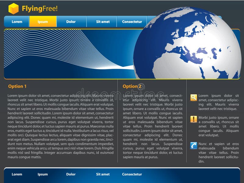 Vector website design template vector illustration