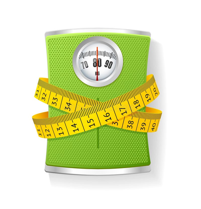Obesity Tape Measure Fat Graphic Stock Illustration - Illustration of
