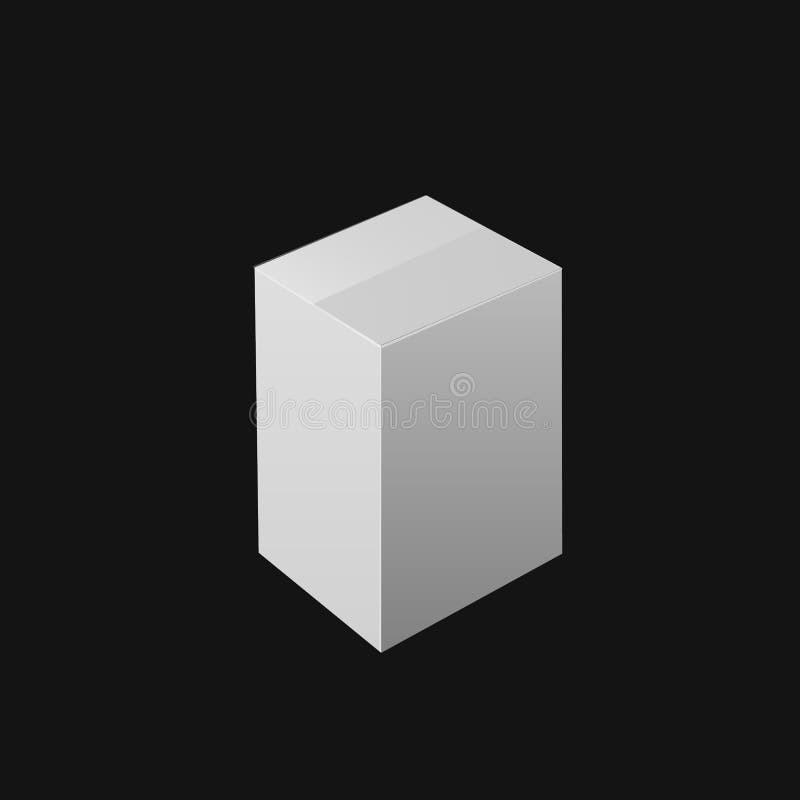 Download Cube 3d. Mockup Of White Box. Blank Square Package With ...