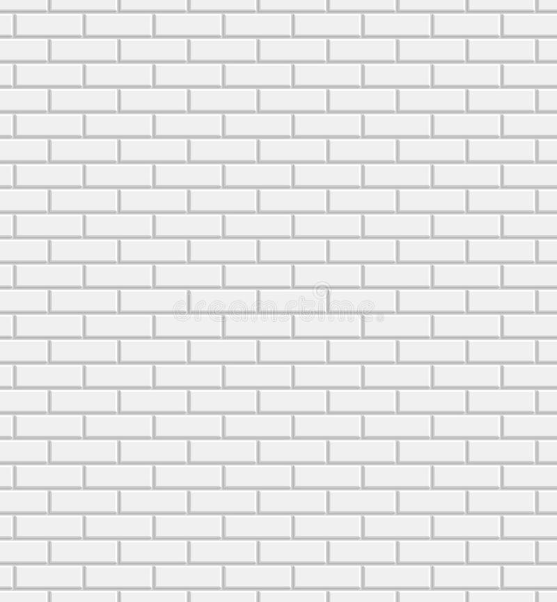 Vector white brick wall background