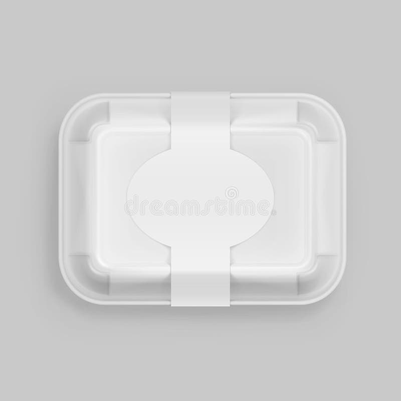 Vector White Fast Food Box Container Packaging Package Packing Pack on Background stock illustration Vector White Fast Food Box Container Packaging Package Packing Pack on Background stock illustration