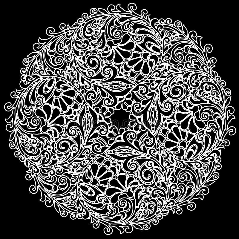 Vector decorative lace stock vector. Illustration of abstract - 4457641