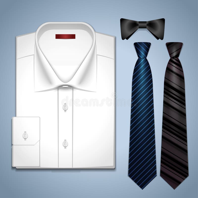 Black Suit and White Shirt on Mannequins. Vector. Stock Vector ...