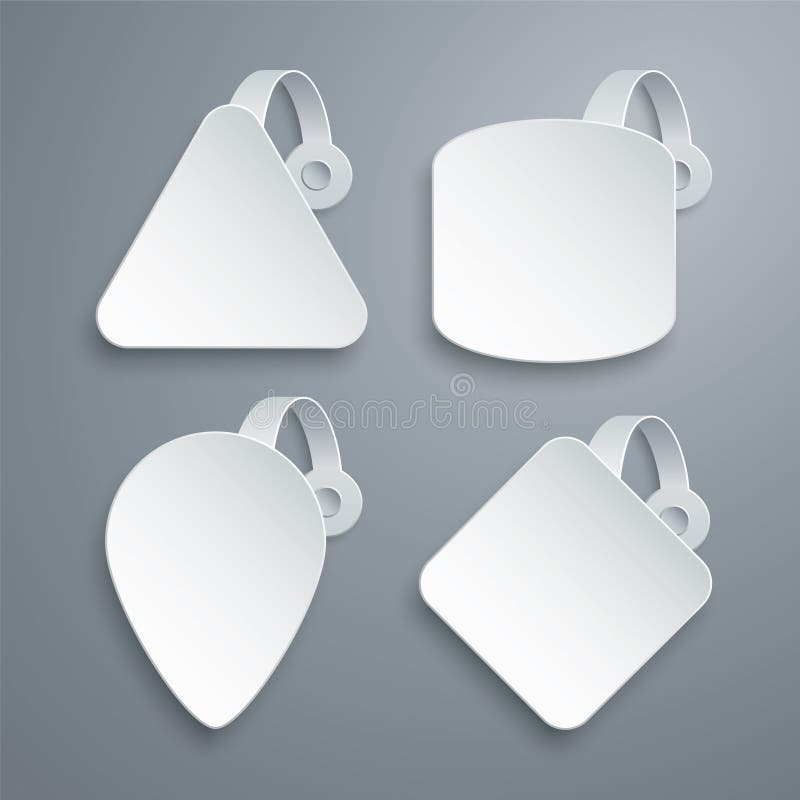 Vector wobbler templates set stock illustration Vector wobbler templates set stock illustration