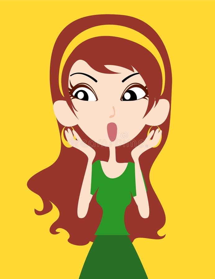 Vector woman royalty free illustration