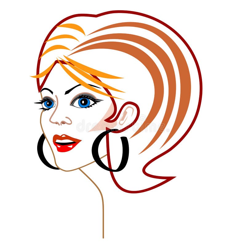 Download Vector woman s face stock vector. Illustration of cosmetics - 10991072
