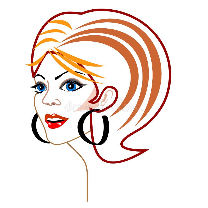 Download Vector woman s face stock vector. Illustration of ...