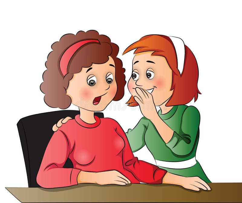 Vector of Women Gossiping at Office Stock Vector - Illustration of funny,  friends: 163022786