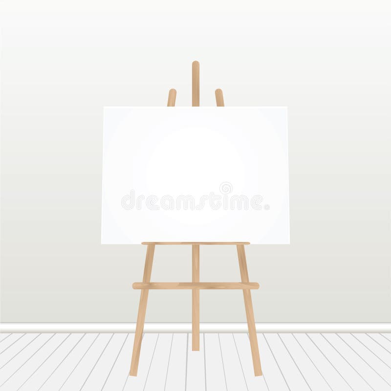 White Canvas Easel Stock Illustrations – 4,969 White Canvas Easel Stock  Illustrations, Vectors & Clipart - Dreamstime