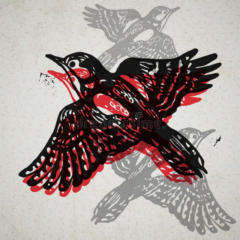 Pileated Woodpecker Screen Print  KnockKnock by Adam Turman  Turman  Artwork Company