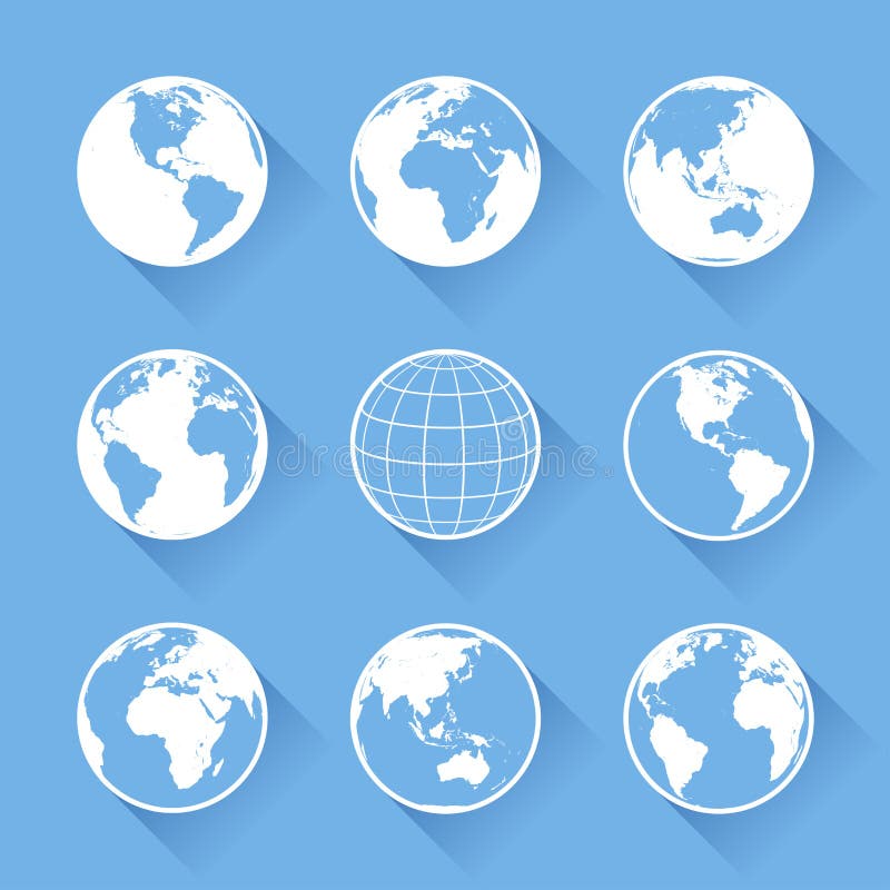 Vector World Globe icons