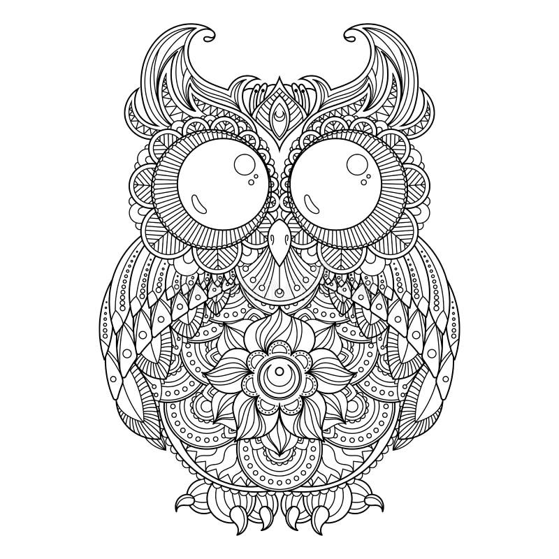 free printable adult coloring pages owl