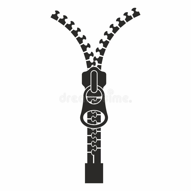 Vector Zipper Illustration stock vector. Illustration of blue - 37876311