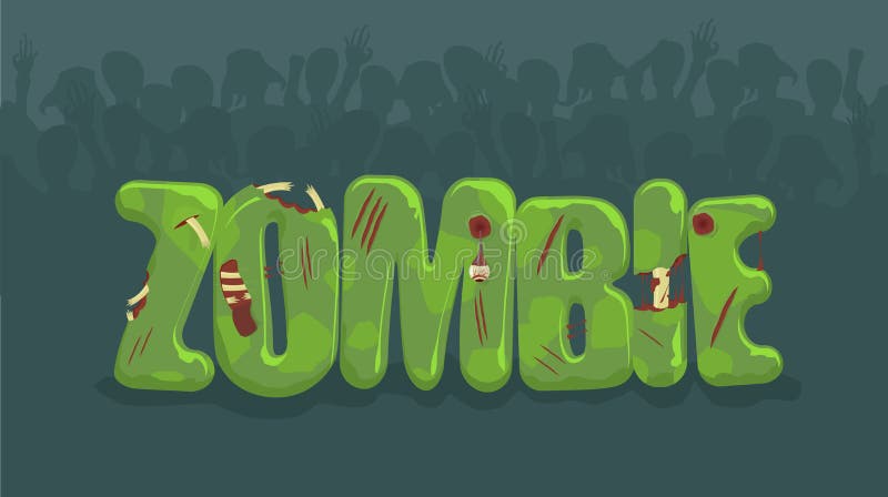 Vector zombie sign royalty free illustration Vector zombie sign royalty free illustration