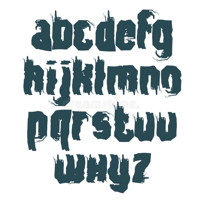 Vector zwart-wit kalligrafische doopvont, met de hand geschreven waterverf royalty-vrije illustratie Vector zwart-wit kalligrafische doopvont, met de hand geschreven waterverf royalty-vrije illustratie