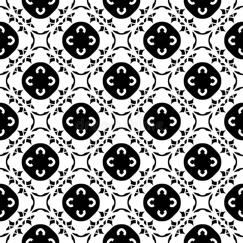 Vector zwart-wit ornamenttextuur Oosters Naadloos Patroon vector illustratie Vector zwart-wit ornamenttextuur Oosters Naadloos Patroon vector illustratie