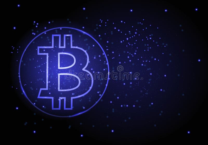 Vector абстрактная предпосылка с символом bitcoin-секретной валюты иллюстрация вектора Vector абстрактная предпосылка с символом bitcoin-секретной валюты иллюстрация вектора