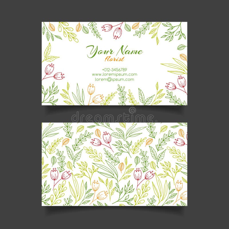 Vectoradreskaartjemalplaatje met bloemenpatroon stock illustratie Vectoradreskaartjemalplaatje met bloemenpatroon stock illustratie