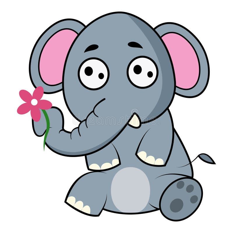 Vectorbeeldverhaalillustratie van Olifant vector illustratie Vectorbeeldverhaalillustratie van Olifant vector illustratie
