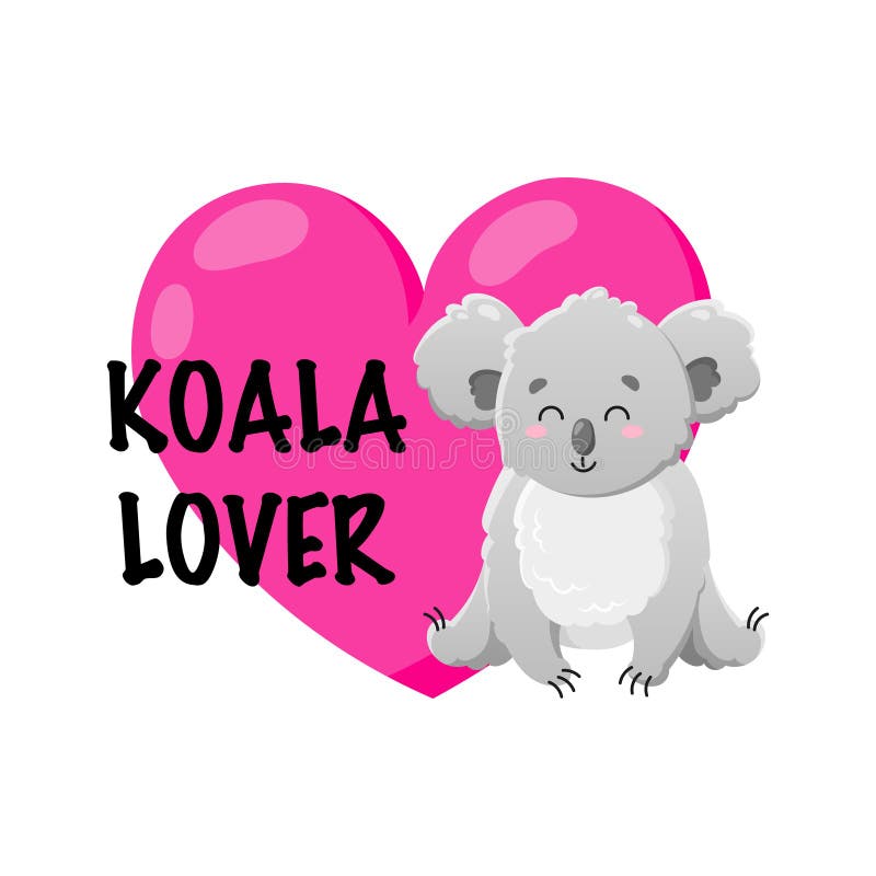 Vectorbeeldverhaalkoala met hart Vectorhand getrokken achtergrond Koalaminnaar Grappig gelukkig dier Malplaatje voor druk, kaarte stock illustratie Vectorbeeldverhaalkoala met hart Vectorhand getrokken achtergrond Koalaminnaar Grappig gelukkig dier Malplaatje voor druk, kaarte stock illustratie