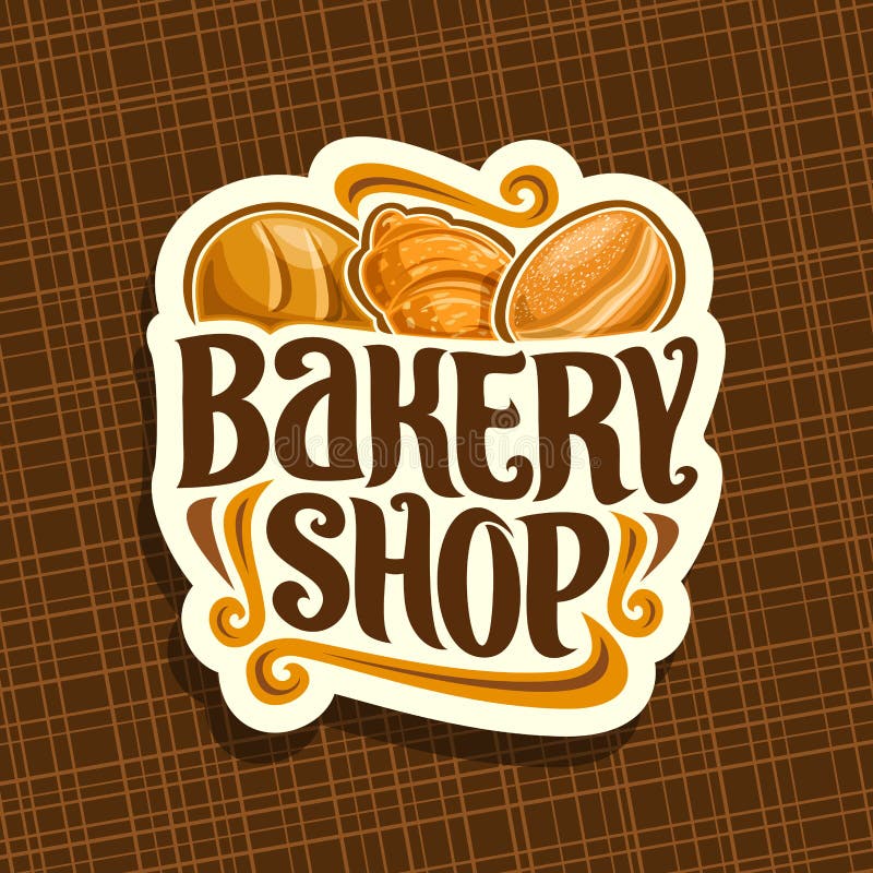 Vectorembleem voor Bakkerijwinkel stock illustratie Vectorembleem voor Bakkerijwinkel stock illustratie