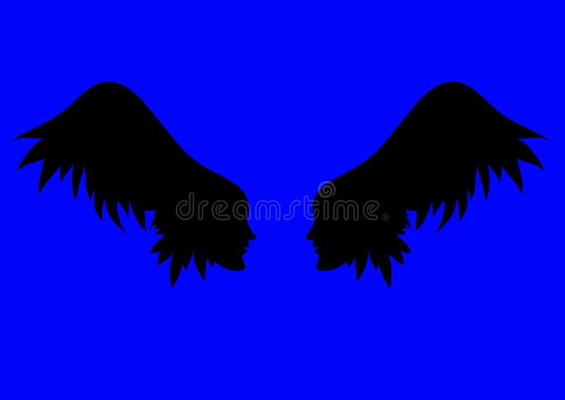 Vectorengelenvleugels stock illustratie Vectorengelenvleugels stock illustratie