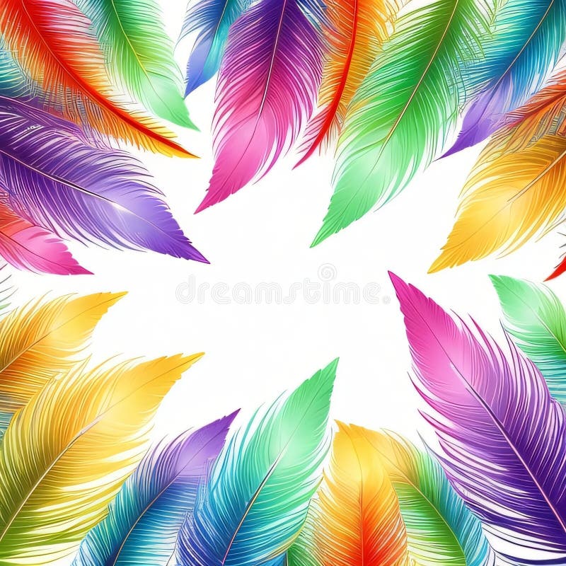 Absolutely Price to value conjunto de plumas de colores como elementos de  carnaval o carnaval. pluma esponjosa con degradado. vector aislado en  blanco 11876181 Vector en Vecteezy, plumas de colores