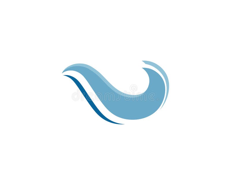 Vectores del logotipo de la playa de la onda de agua stock de ilustración Vectores del logotipo de la playa de la onda de agua stock de ilustración