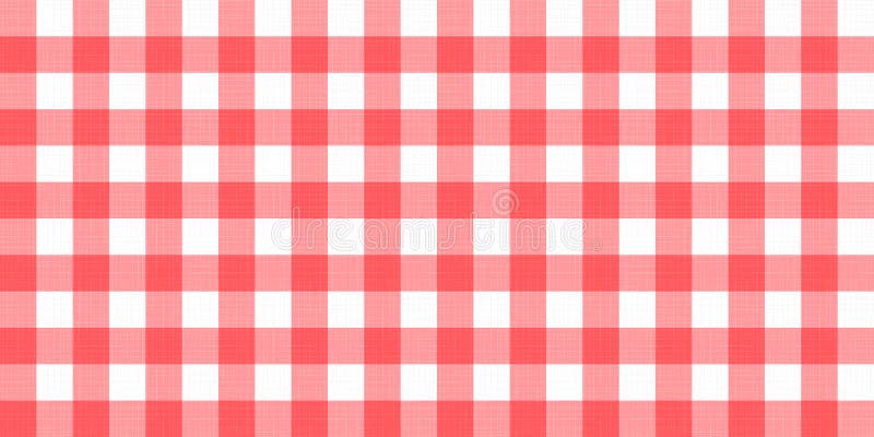 Vectorgingang gestreept geruit algemeen tafelkleed De naadloze witte rode achtergrond van het het servetpatroon van de lijstdoek