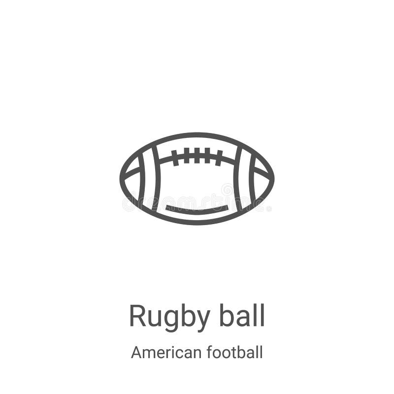 vectoriel d'icône de la balle de rugby à XV de la collection de football américain Illustration du vecteur d'icône de contour de illustration libre de droits vectoriel d'icône de la balle de rugby à XV de la collection de football américain Illustration du vecteur d'icône de contour de illustration libre de droits
