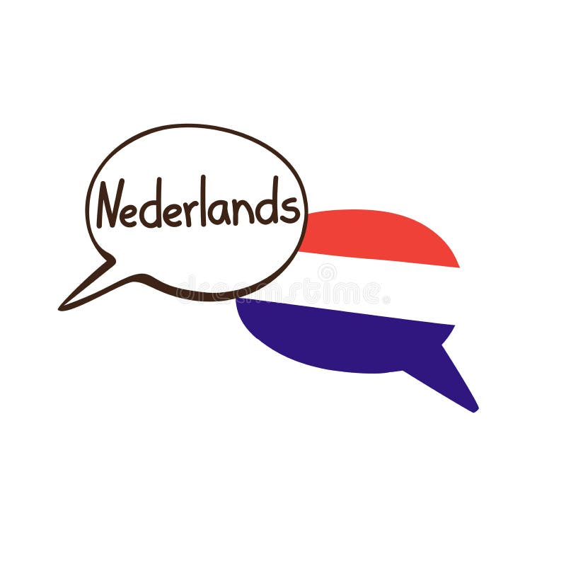 Vectorillustratie Met De Vlag Nederland En Nederlandse Taal Vector Illustratie - of embleem, 109521175