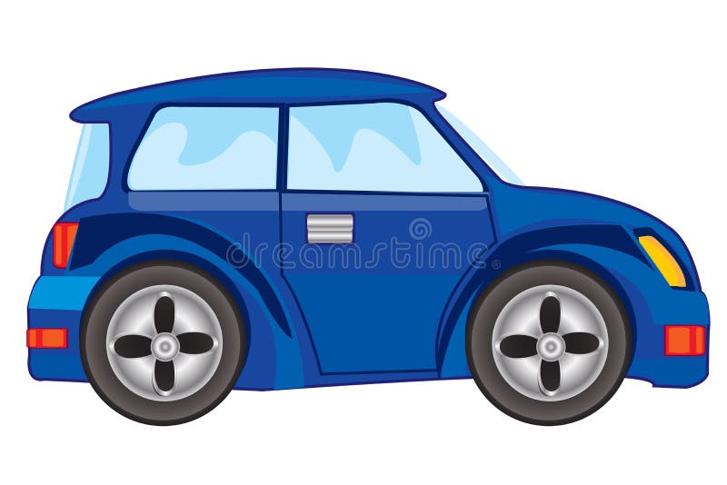 Vectorillustratie van blauwe auto vector illustratie Vectorillustratie van blauwe auto vector illustratie