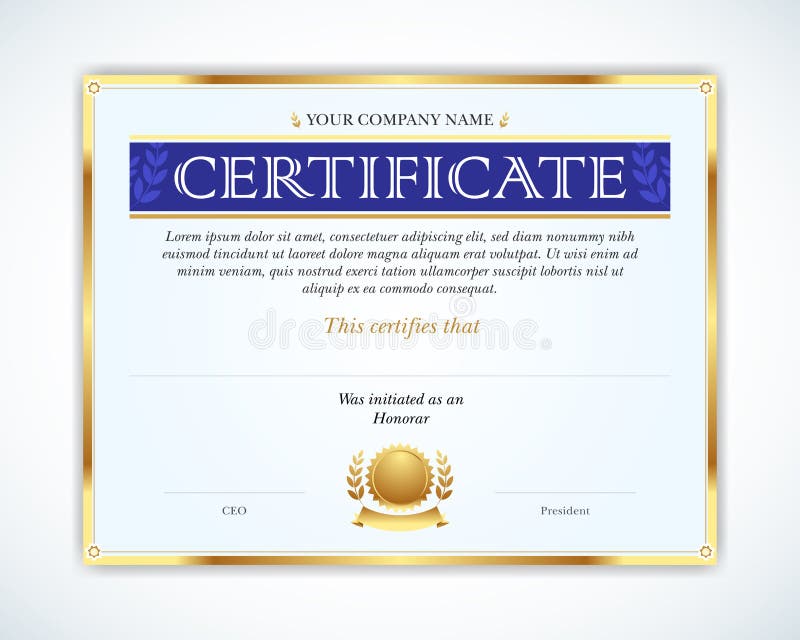 Vectorillustratie van goud gedetailleerd certificaat Malplaatje dat in certificaat, munt en diploma's wordt gebruikt royalty-vrije illustratie Vectorillustratie van goud gedetailleerd certificaat Malplaatje dat in certificaat, munt en diploma's wordt gebruikt royalty-vrije illustratie