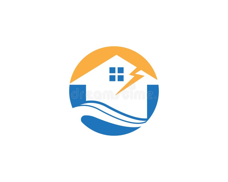 Vectorillustratie van het noodherstellogo vector illustratie