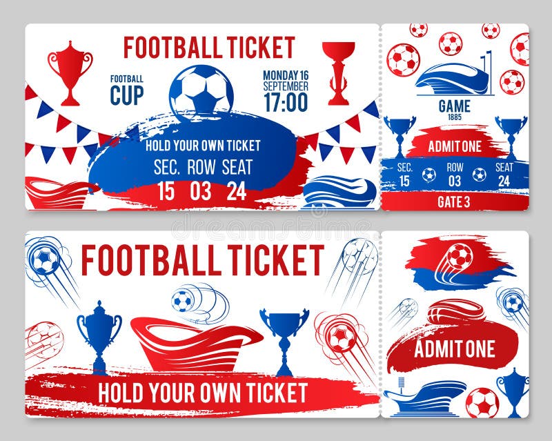 Download Vectorkaartjes Van De Kopkampioenschap Van Het Voetbalvoetbal Vector Illustratie - Illustratie bestaande uit horizontaal, speler: 107707728